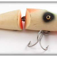 Vintage Creek Chub Rainbow Fire Baby Jointed Pikie Lure 