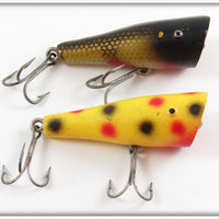 Creek Chub Perch & Yellow Spotted Spinning Plunker Lure Pair