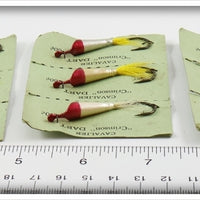 Cavalier Fishing Tackle Co Crimson Dart Lot Of Nine Jigs On Cards