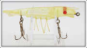 Vintage Manning's Shrimp Lure Co Yellow Tasty Shrimp Lure