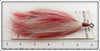 South Bend Red & White Bucktail Treble Hook On Card