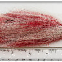 South Bend Red & White Bucktail Treble Hook On Card