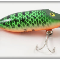 Vintage Heddon Green Crawdad Tiny Floating River Runt Lure