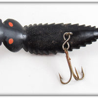 Wimer's Helgerlure Co Black & Orange Helgrammite With Paper