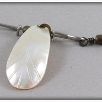 Vintage Mother Of Pearl Or Shell Fluted Spinner Lure