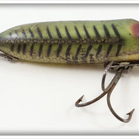 Vintage Heddon Green Shore Early River Runt Lure