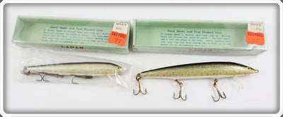 Vintage Lapar Balsa Minnow Pair In Boxes