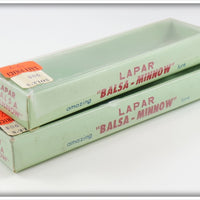 Lapar Balsa Minnow Pair In Boxes