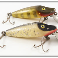 Vintage Shur Strike Silver Flash & Pikie Scale River Master Lure Pair