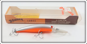 Vintage Bomber Silver Orange Belly Long A Lure In Box