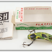 Vintage Helin Frog Fly Rod Flatfish Lure In Box