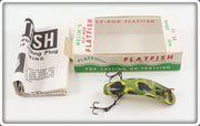 Vintage Helin Frog Fly Rod Flatfish Lure In Box