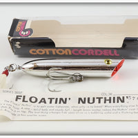 Vintage Cordell Chrome Floatin' Nuthin' Lure In Box