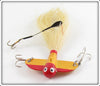 Lucky-O Tackle Mfg Gold & Red Aero Ice Jig