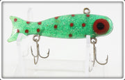 Vintage Hogie's Green Red Spots Texas Minnow Lure