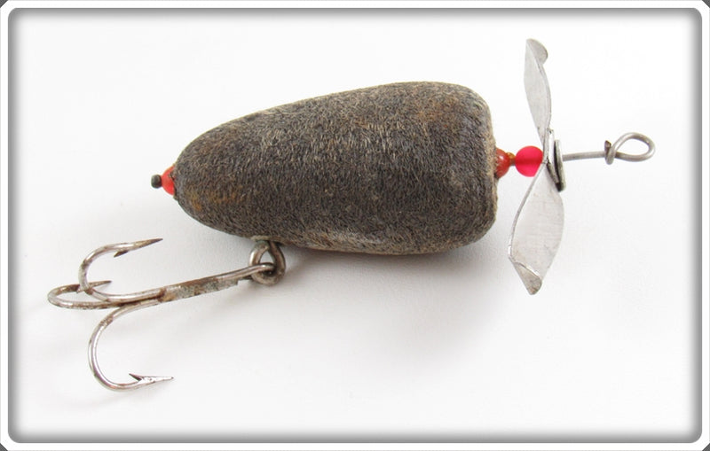 barney fishing lure Vintage McCagg Flocked Mouse Little Barney Lure For Sale