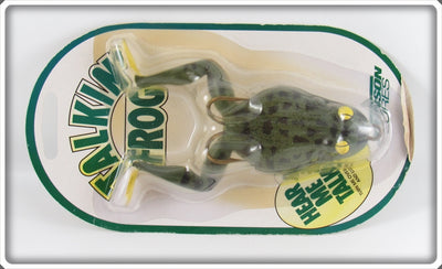 Vintage Johnson Lures Green Talkin' Frog On Card