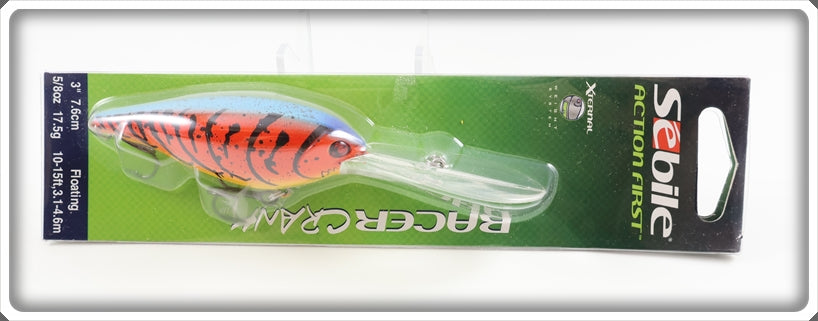 Sebile Blue Red Craw Racer Craw Lure On Card