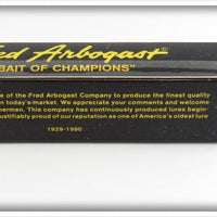 Fred Arbogast Blue Scale Snooker In Box