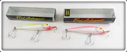 Vintage Arbogast Yellow & Pink Snooker Lure Pair In Boxes