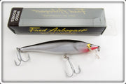 Vintage Arbogast Silver Scale Snooker Lure In Box