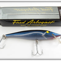 Vintage Arbogast Blue Scale Snooker Lure In Box