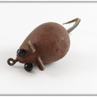 Unknown Brown Wooden Fly Rod Mouse