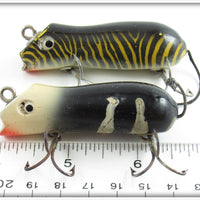 Shakespeare Black/White & Tiger Swimming Mouse Pair