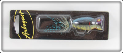 Fred Arbogast Blue Kill Hula Popper 2.0 Lure On Card