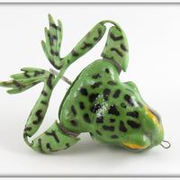 Vintage Jenson Green Frog Froglegs Lure 