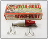 Vintage Heddon Red Head Early River Runt Lure In Box 9110 RH
