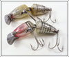 Heddon Pike Scale & Silver Shore Jointed River Runt Pair