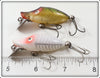 Heddon Perch & White Shore Tiny Runt Pair