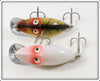 Heddon Perch & White Shore Tiny Runt Pair