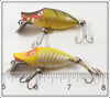 Heddon Perch & Yellow Shore Tiny Runt Pair