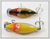 Heddon Perch & Yellow Shore Tiny Runt Pair