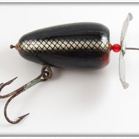 Vintage McCagg Black & Silver Scale Little Barney Lure