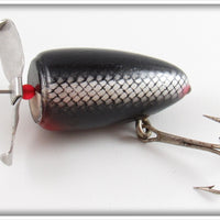 Vintage McCagg Black & Silver Scale Little Barney Lure