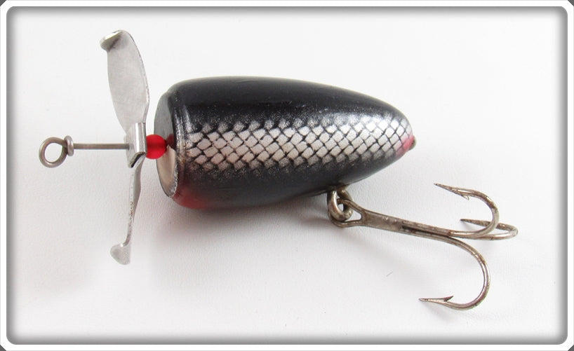 Vintage McCagg Black & Silver Scale Little Barney Lure