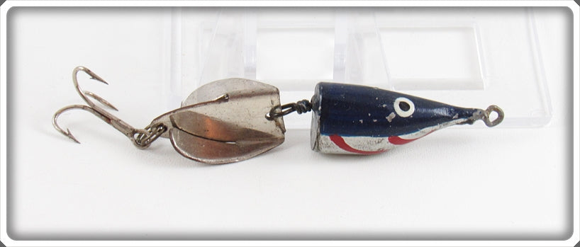 Vintage Hardy Blue & Silver Metal Swimmer Bait Lure 