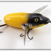 LeBoeuf Mfg Co Yellow & Black Fly Rod LeBoeuf Creeper Lure