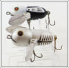 Heddon Silver Shore & Black White Head Crazy Tiny Crawler Pair