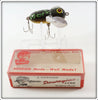 Vintage Heddon Bullfrog Tiny Crazy Crawler Lure In Box 320 BF