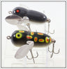 Heddon Glow Black Frog & Mouse Tiny Crazy Crawler Pair