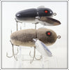 Heddon Grey Mouse & Flocked Mouse Crazy Crawler Spook Pair