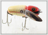 Vintage Heddon Red & White Shore Crazy Crawler Lure 2100 XRW