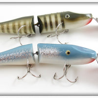 Creek Chub Blue Flash & Pikie Scale Jointed Pikie Lure Pair 