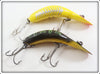 Vintage Heddon Yellow Shore & Bullfrog Tadpolly Spook Pair 9000 BF XRY