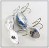 Heddon Nickel Plate & Blue Shiner Magnum Tadpolly Pair 9006 NP NPB