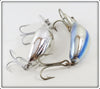 Heddon Nickel Plate & Blue Shiner Magnum Tadpolly Pair 9006 NP NPB